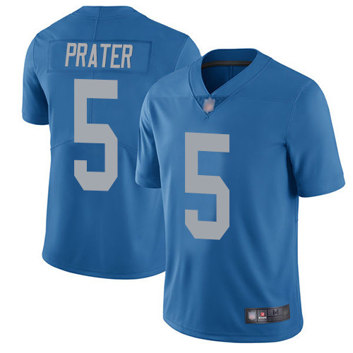 Detroit Lions Limited Blue Men Matt Prater Alternate Jersey NFL Football #5 Vapor Untouchable